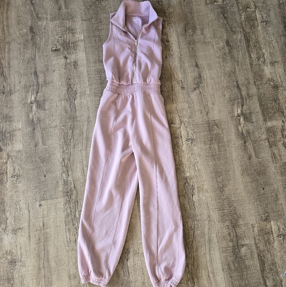 womens Abercrombie ypb neoknit half zip jumpsuit